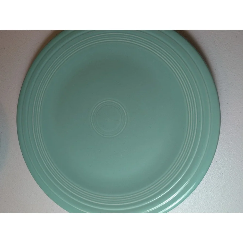 Fiesta Turquoise Dinner Plate & Salad Plate Homer Laughlin Set of 2